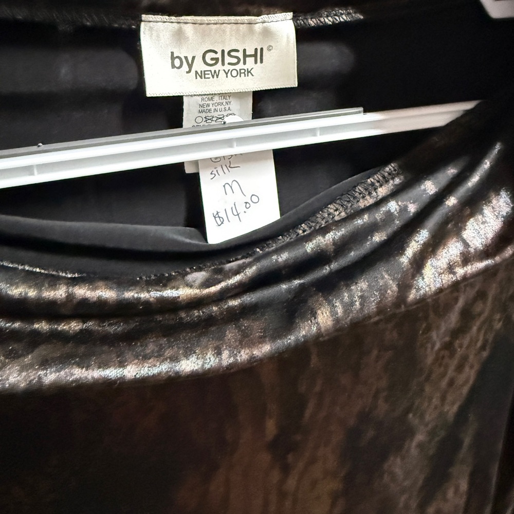 ISH Elegant Black and Brown Maxi Skirt - Picture 2 of 7